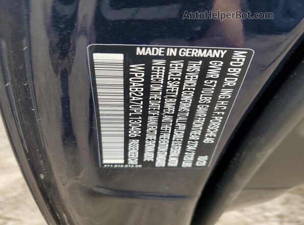 WP0AB2A70PL130486 2023 PORSCHE PANAMERA Blue Engine compartment view