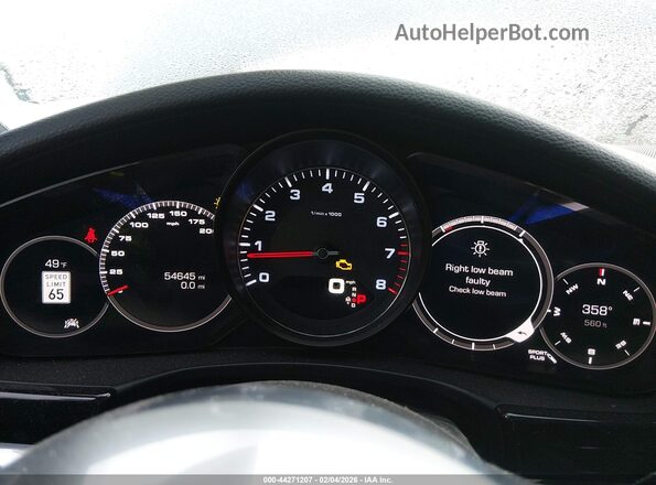 WP0AB2A78JL136284 2018 PORSCHE PANAMERA Серебряный Вид задних сидений