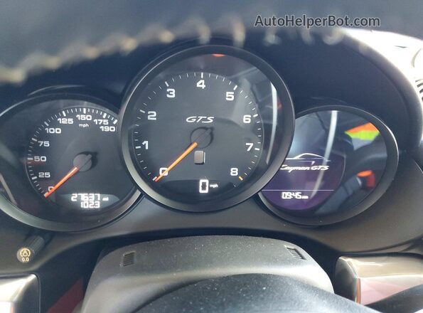 WP0AB2A84KS278356 2019 PORSCHE CAYMAN Серый Вид щитка приборов