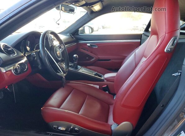 WP0AB2A84KS278356 2019 PORSCHE CAYMAN Серый Вид салона спереди
