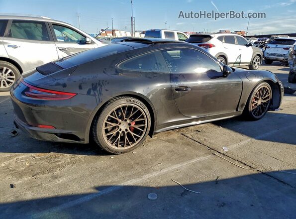 WP0AB2A90JS123617 2018 PORSCHE 911 Black Tył prawy