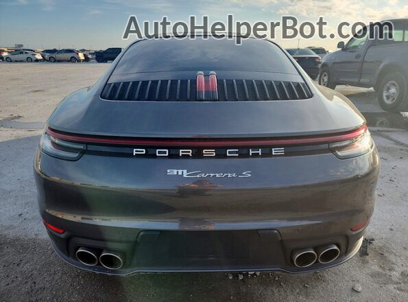 WP0AB2A98LS225413 2020 PORSCHE 911 Gray Вид ззаду
