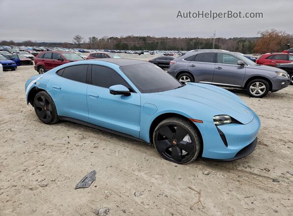 WP0AB2Y10LSA53316 2020 PORSCHE TAYCAN Синий Передняя правая четверть