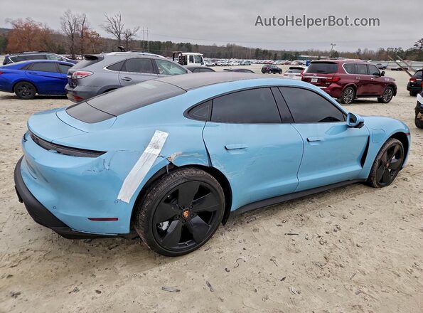 WP0AB2Y10LSA53316 2020 PORSCHE TAYCAN Синий Задняя правая четверть