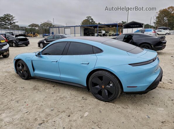 WP0AB2Y10LSA53316 2020 PORSCHE TAYCAN Синий Задняя левая четверть