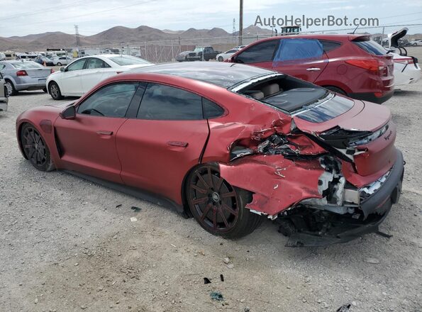 WP0AB2Y10MSA42107 2021 PORSCHE TAYCAN Красный Задняя левая четверть