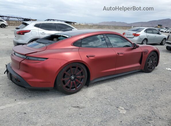 WP0AB2Y10MSA42107 2021 PORSCHE TAYCAN Красный Задняя правая четверть