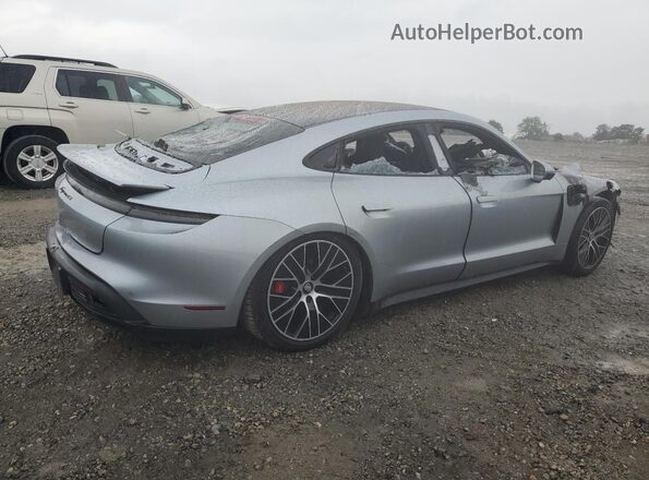 WP0AB2Y11MSA44108 2021 PORSCHE TAYCAN Серебряный Задняя правая четверть