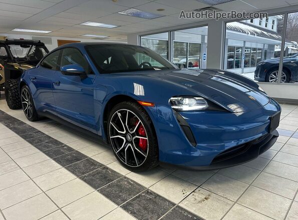 WP0AB2Y15NSA45523 2022 PORSCHE TAYCAN Синий Передняя левая четверть