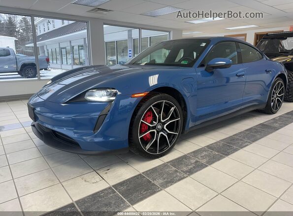 WP0AB2Y15NSA45523 2022 PORSCHE TAYCAN Blue Przód lewy
