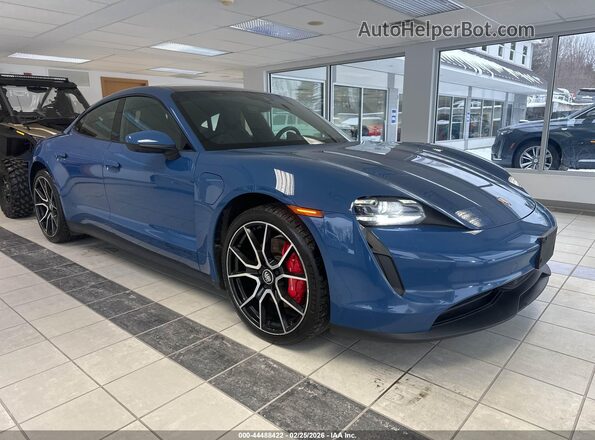 WP0AB2Y15NSA45523 2022 PORSCHE TAYCAN Blue Przód prawy