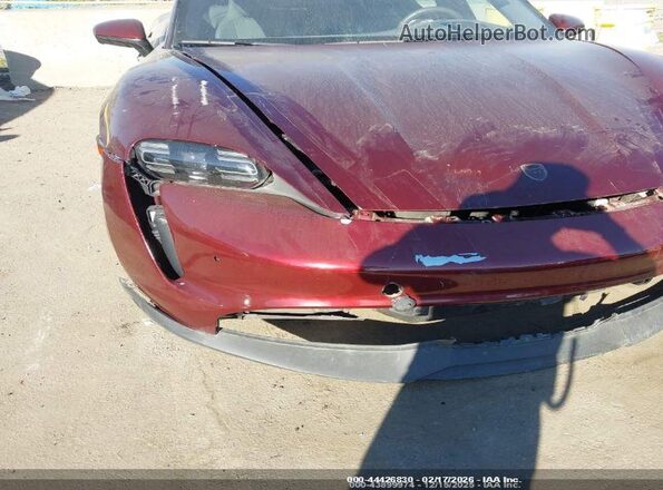 WP0AB2Y16NSA45160 2022 PORSCHE TAYCAN Maroon Widok z przodu