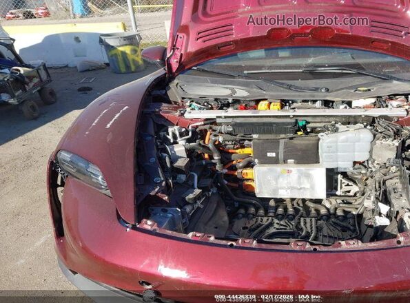 WP0AB2Y16NSA45160 2022 PORSCHE TAYCAN Maroon Widok z tyłu