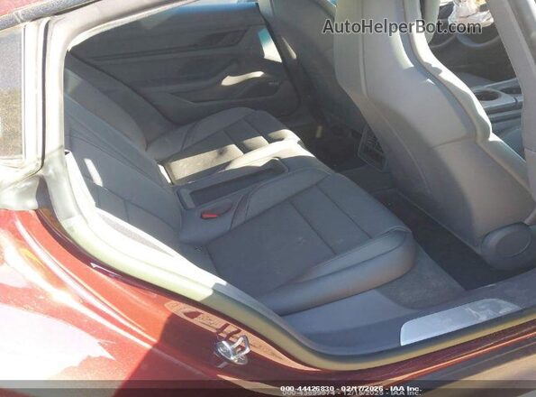 WP0AB2Y16NSA45160 2022 PORSCHE TAYCAN Maroon Widok naklejki z numerem VIN