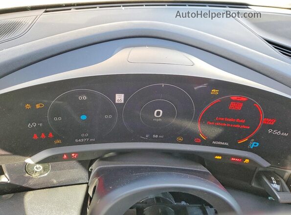 WP0AB2Y19MSA42557 2021 PORSCHE TAYCAN Черный Вид щитка приборов