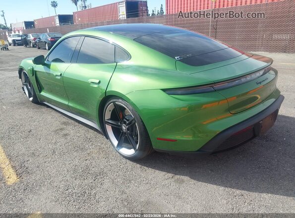 WP0AB2Y1XLSA52545 2020 PORSCHE TAYCAN Зеленый Задняя левая четверть