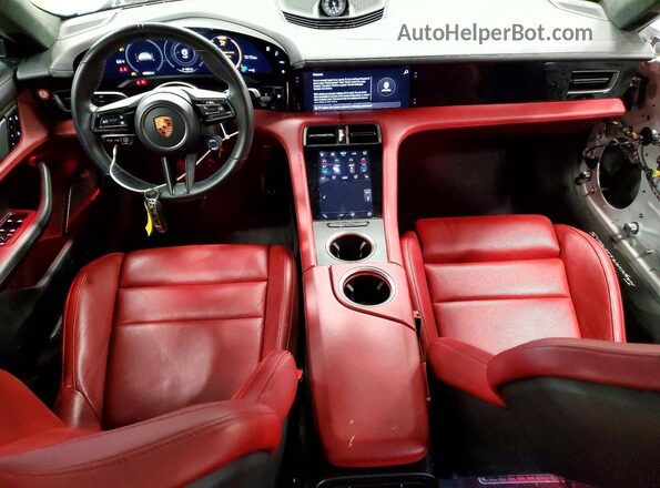 WP0AC2Y1XLSA70430 2020 PORSCHE TAYCAN Белый Вид панели приборов