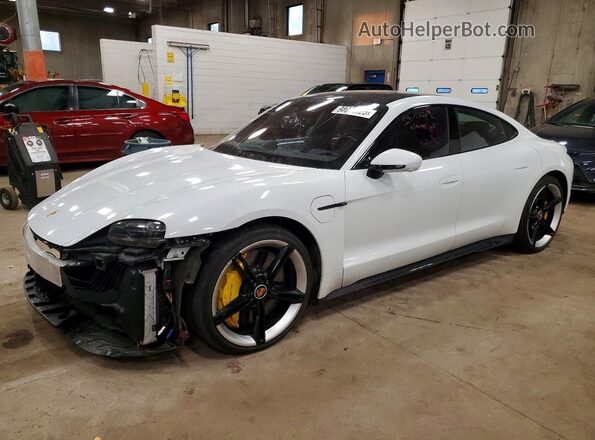 WP0AC2Y1XLSA70430 2020 PORSCHE TAYCAN Белый Передняя левая четверть