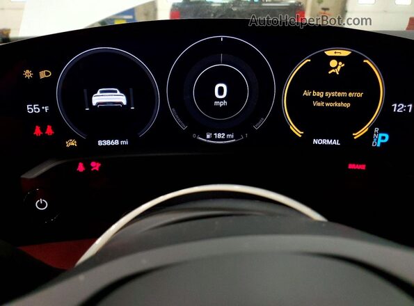 WP0AC2Y1XLSA70430 2020 PORSCHE TAYCAN Белый Вид щитка приборов