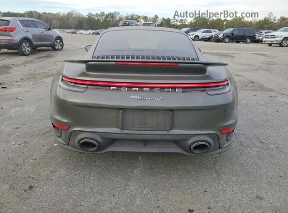 WP0AD2A90PS258485 2023 PORSCHE 911 Green Widok z tyłu