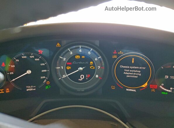 WP0AD2A96NS254342 2022 PORSCHE 911 Белый Вид щитка приборов