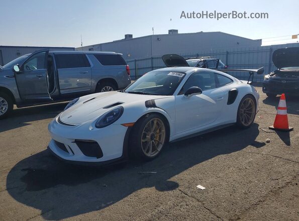WP0AF2A9XKS165475 2019 PORSCHE 911 White წინა მარცხენა ხედი სამი მეოთხედიდან