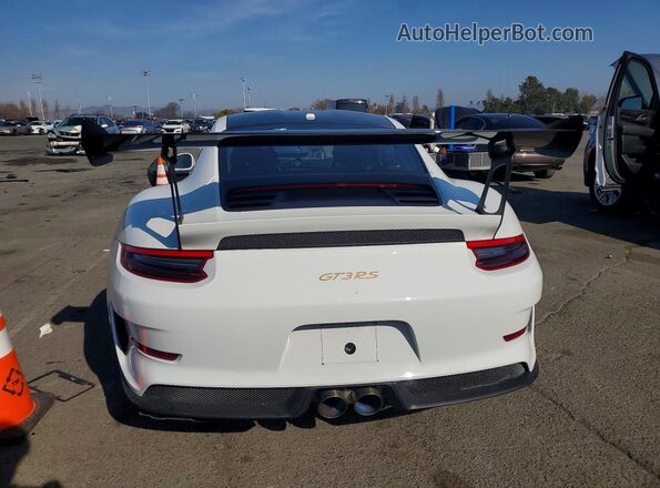 WP0AF2A9XKS165475 2019 PORSCHE 911 White უკანა ხედი