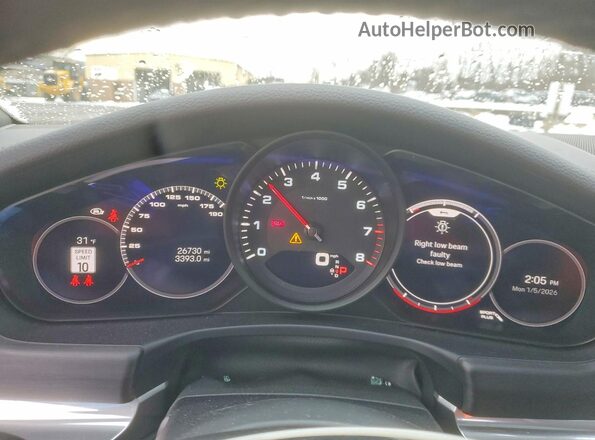WP0AJ2A78PL101174 2023 PORSCHE PANAMERA Black Widok zestawu wskaźników
