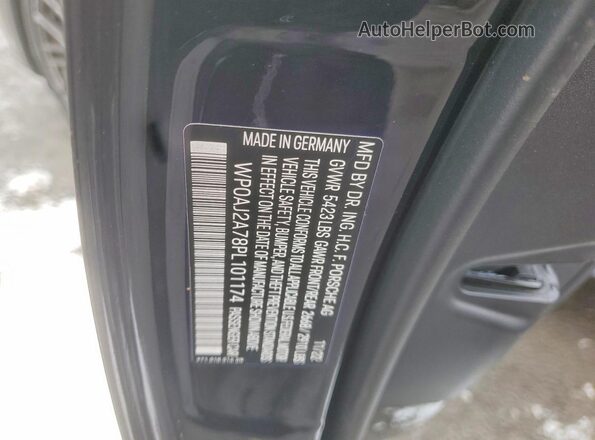 WP0AJ2A78PL101174 2023 PORSCHE PANAMERA Black Widok naklejki z numerem VIN