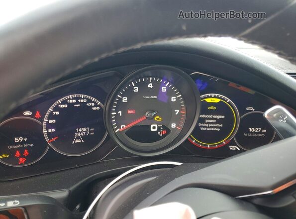 WP0AJ2A7XPL100950 2023 PORSCHE PANAMERA Gray Вид щитка приладів