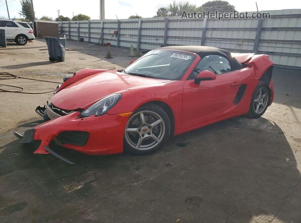 WP0CA2A85GS120546 2016 PORSCHE BOXSTER Красный Передняя левая четверть