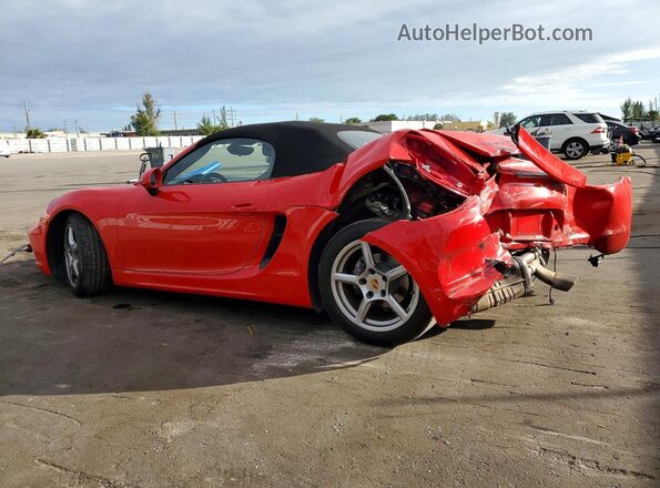 WP0CA2A85GS120546 2016 PORSCHE BOXSTER Красный Задняя левая четверть