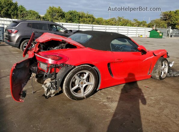 WP0CA2A85GS120546 2016 PORSCHE BOXSTER Красный Задняя правая четверть