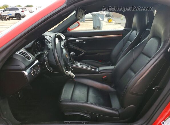 WP0CA2A85GS120546 2016 PORSCHE BOXSTER Красный Вид салона спереди