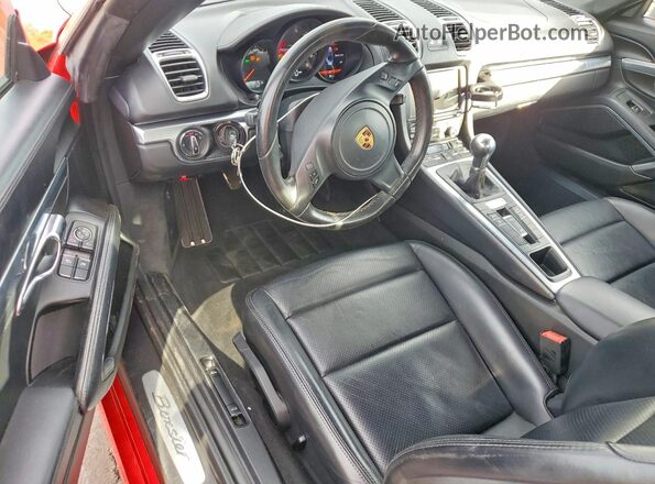 WP0CA2A85GS120546 2016 PORSCHE BOXSTER Красный Вид панели приборов