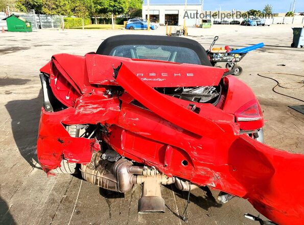 WP0CA2A85GS120546 2016 PORSCHE BOXSTER Красный Вид сзади