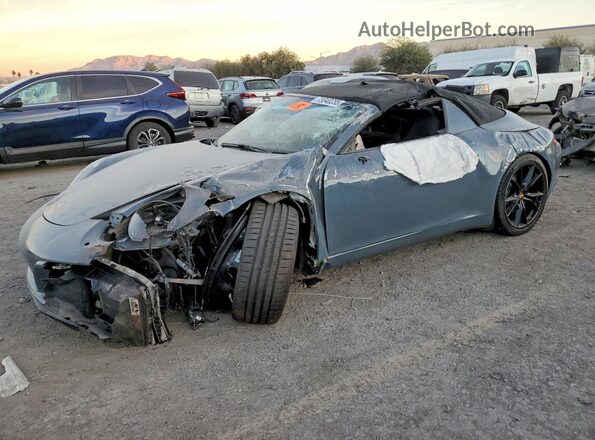 WP0CA2A93HS141955 2017 PORSCHE 911 Серый Передняя левая четверть