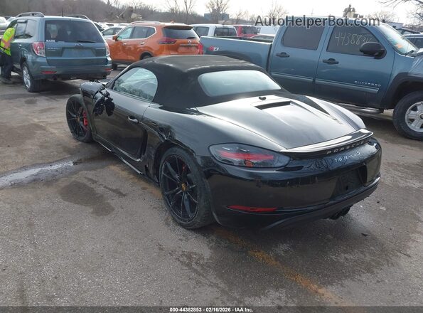 WP0CB2A80MS225228 2021 PORSCHE 718 BOXSTER Черный Задняя левая четверть
