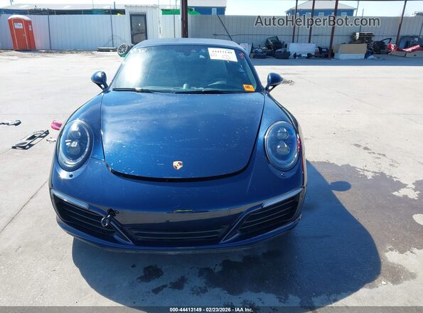 WP0CB2A91HS154877 2017 PORSCHE 911 Blue Вид задньої частини салону