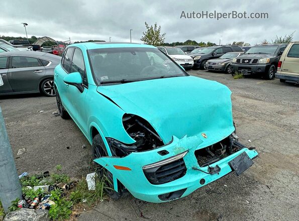 WP1AA2A20HKA80380 2017 PORSCHE CAYENNE Blue Առջևի ձախ երեք քառորդ տեսարան