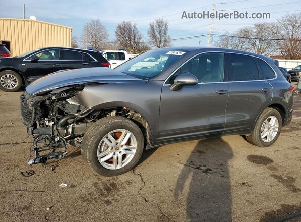 WP1AA2A27HKA91912 2017 PORSCHE CAYENNE Gray წინა მარცხენა ხედი სამი მეოთხედიდან