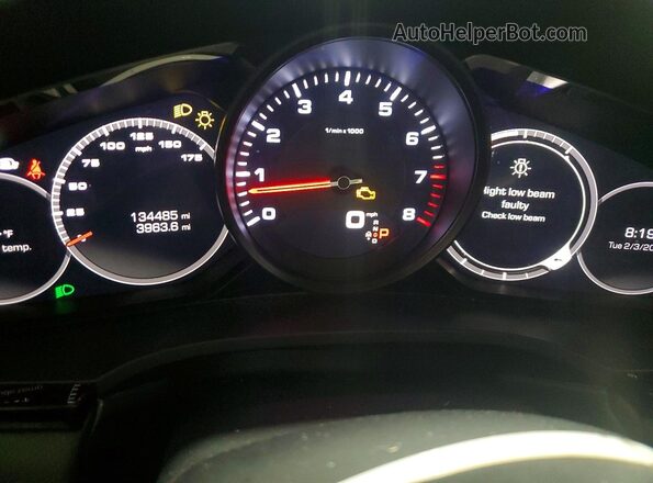 WP1AA2AY3LDA02192 2020 PORSCHE CAYENNE Черный Вид щитка приборов