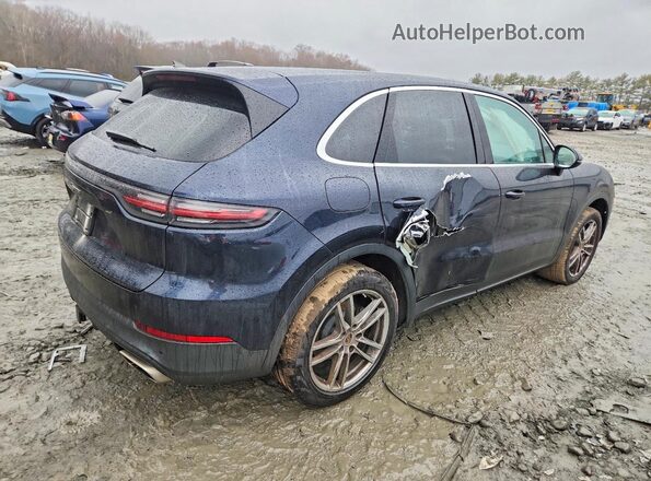 WP1AA2AY4KDA13135 2019 PORSCHE CAYENNE Синий Задняя правая четверть