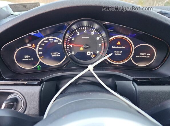 WP1AA2AY5KDA07764 2019 PORSCHE CAYENNE Белый Вид щитка приборов