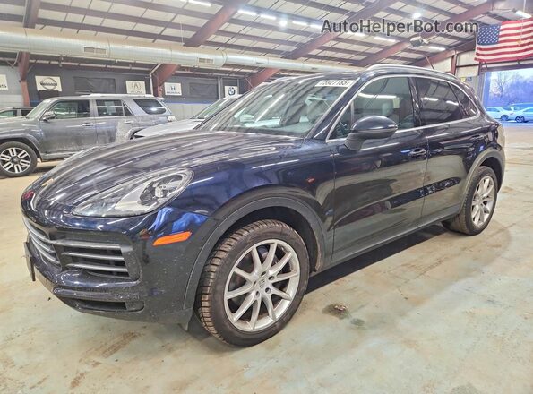 WP1AA2AY6KDA10026 2019 PORSCHE CAYENNE Синий Передняя левая четверть