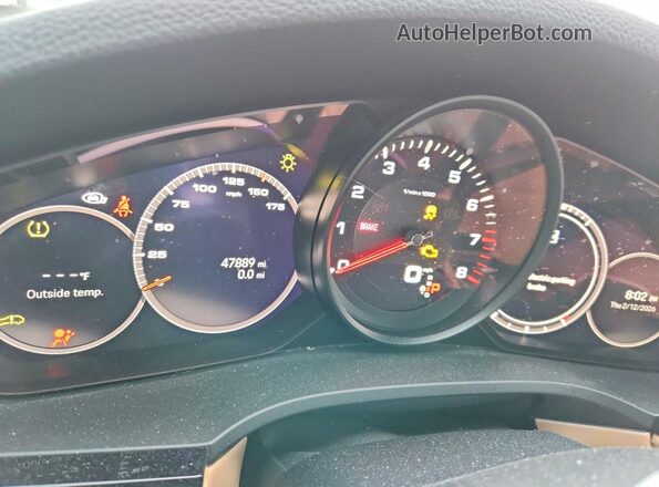 WP1AA2AY8PDA10505 2023 PORSCHE CAYENNE Blue Instrument cluster view