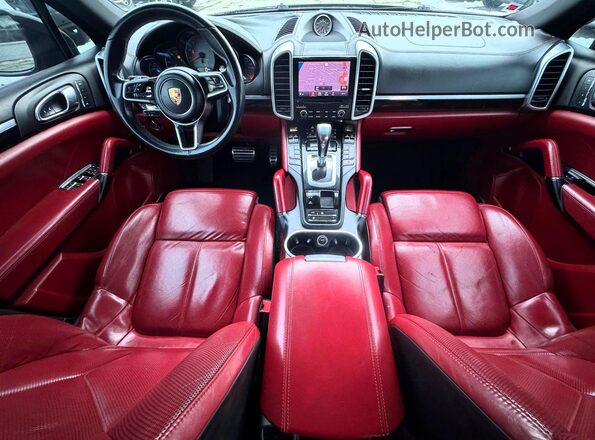 WP1AB2A2XHLA53128 2017 PORSCHE CAYENNE Черный Вид щитка приборов