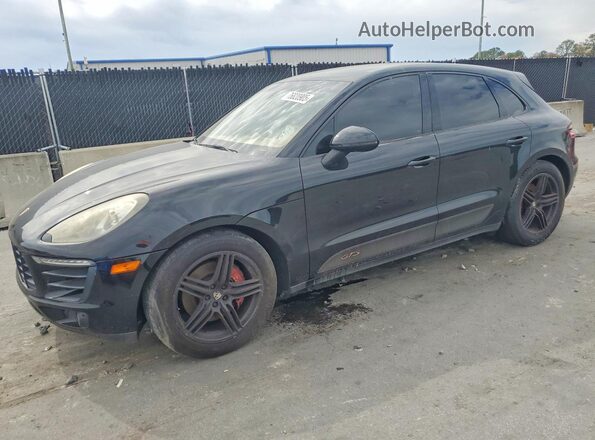 WP1AB2A50GLB50282 2016 PORSCHE MACAN Черный Передняя левая четверть