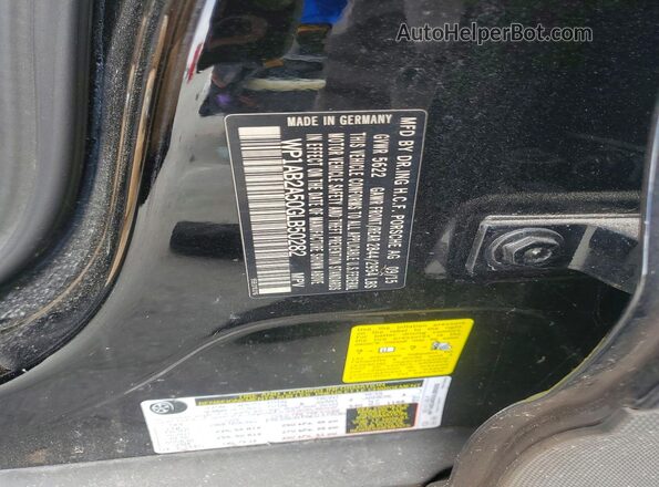 WP1AB2A50GLB50282 2016 PORSCHE MACAN Черный Вид подкапотного пространства