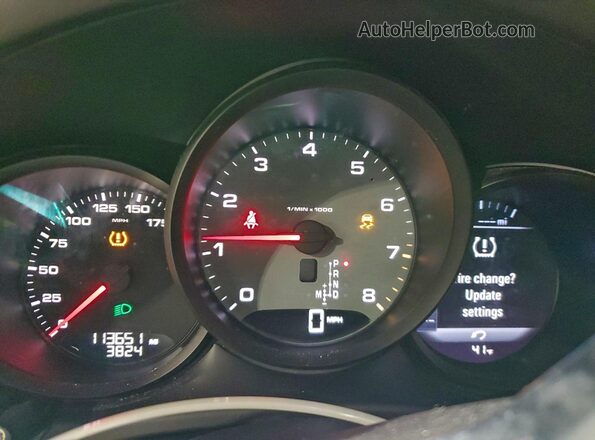 WP1AB2A52GLB57301 2016 PORSCHE MACAN Белый Вид задних сидений